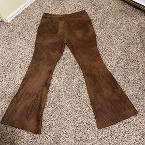 FAUX LEATHER FLARES- boho•indie•western